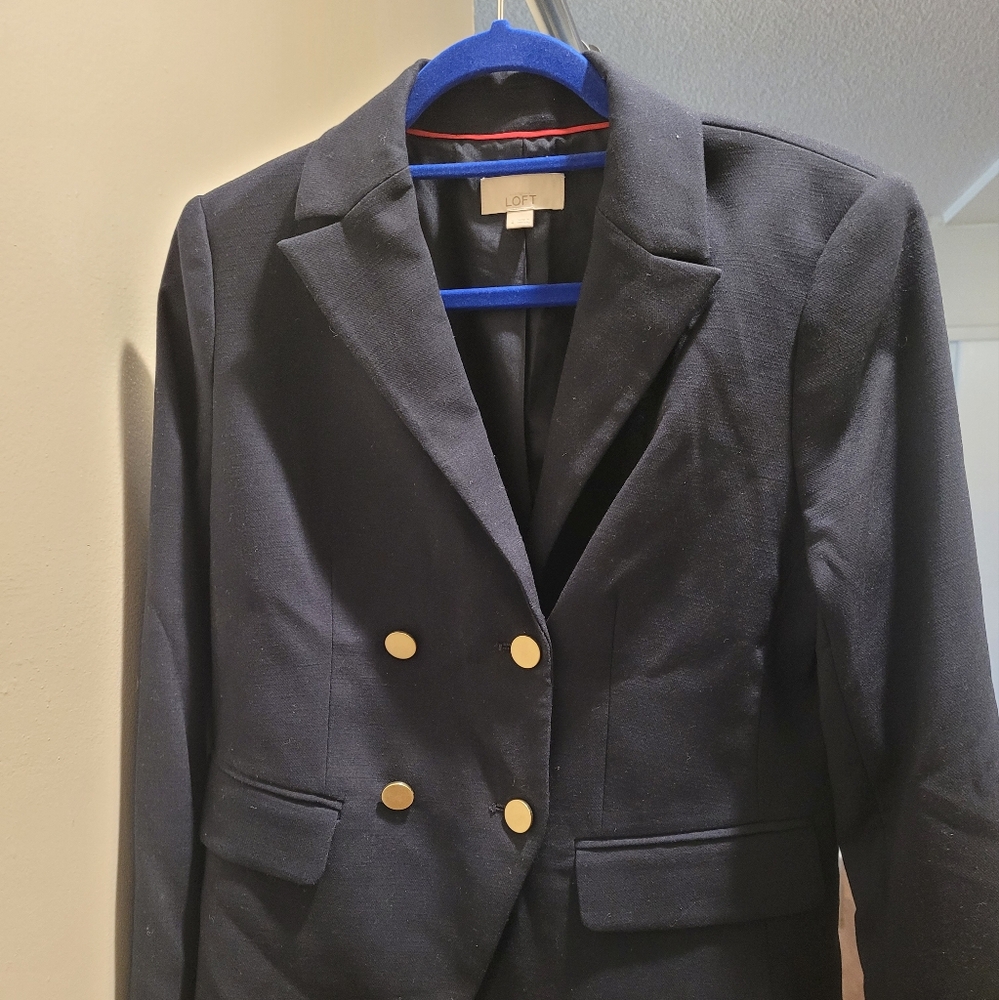 Navy Blue Loft Blazer